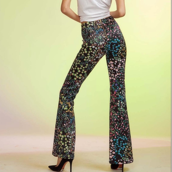 Cynthia Rowley Bonded Fit & Flare Pants - Picture 3 of 7